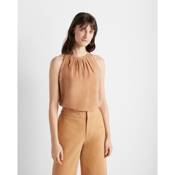 NWT Club Monaco sand wide leg flare cotton pants, 2 - Picture 4 of 7